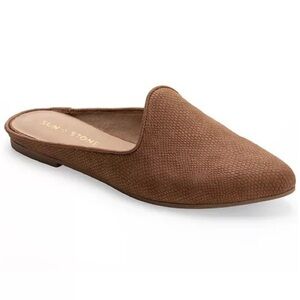 SUN + STONE Ninna Mules size 5.5 Tan color